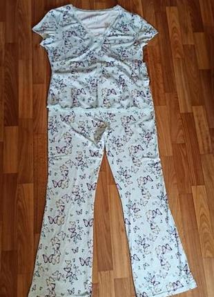 Пижама женская батал в бабочках peacocks p.22-24