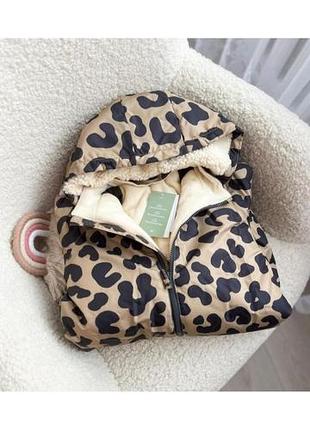 Зимний комбинезон для девочки с леопардовым принтом h&amp;m