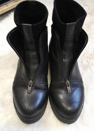 Кожаные зимние ботинки на 37 размер