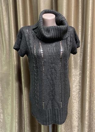 В'язаний светр terranova з коротким рукавом розмір m