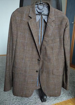 Однобортный пиджак из смеси шерсти от hackett x loro piana