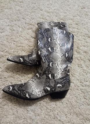 Quanticlo сапоги казаки кожзам