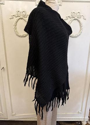 Довгий вʼязаний шарф вовна