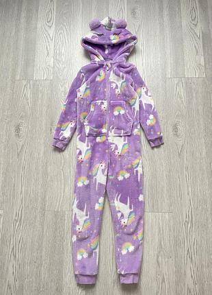 Крутий теплий кігурумі комбінезон єдиноріг f&f 7-8 років
