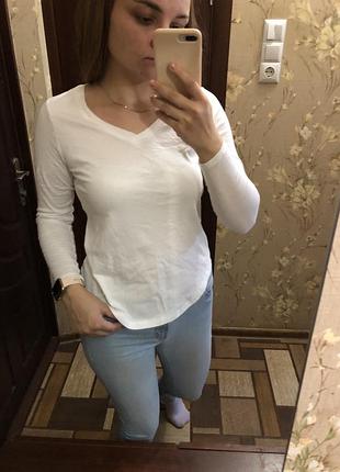 Базовий білий лонгслів від old navy 🤍 •новий! •розмір - xs  •підійде під все