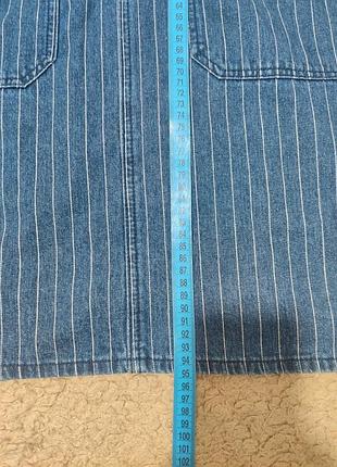 Стильний джинсовий сарафан 4