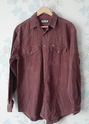 Рубашка вельвет унісекс