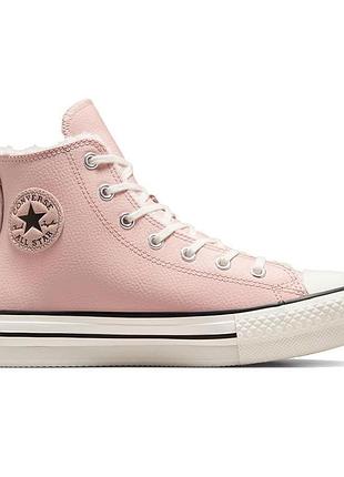 Converse pink теплі конверси жіночі на міху