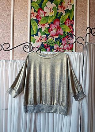 Красива кофточка з золотистим блискучим напиленням and.