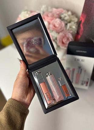 Набір діор/dior блиск, помада dior