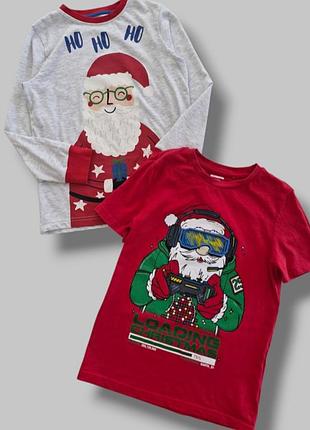 Новорічний різдвяний набір реглан і футболка