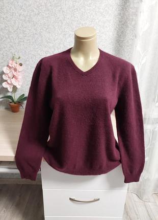 Бордовий светр з кашеміру autograph.
