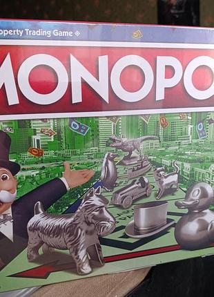 Настільна гра монополія monopoly на англійській мові металеві фішки класична гра