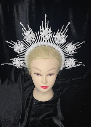 Корона обруч ободок сніжинка сніжинки сніжинками снігова королева зима зимовий снежинка снежинки снежинками снежная королева зимний