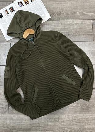 Вінтажний светр на молнії polo ralph lauren made in hong kong