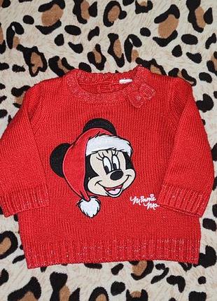 Кофта новогодняя 3-6 мес возможно 6-9 мес