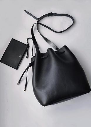 Кожаная брендовая  сумка мешок jonak, франция.