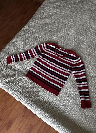 Гарна жіноча кофта у смужку розмір м, женская кофточка в полоску