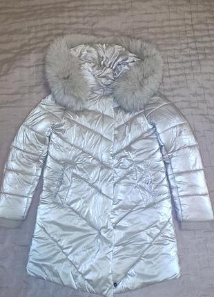 Зимнее пальто куртка пуховик на тенсулейте.
