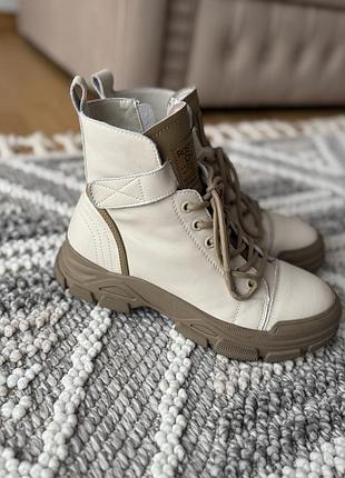 Натуральна шкіра ботінки боти черевики сапожки