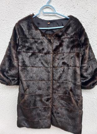 Шуба з штучного хутра