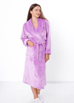 Халат женский теплый aurora зимний лиловый