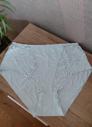Красивые трусики на высокой посадке натуральная ткань