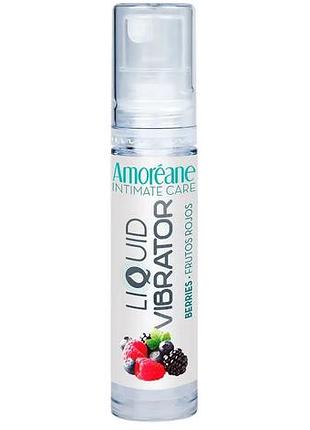 Рідкий вібратор з ароматом лісових ягід - amoreane berries, drive 10 мл - рідкі вібратори