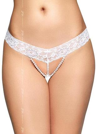 Жіночі стрінги - g-string 2491, white