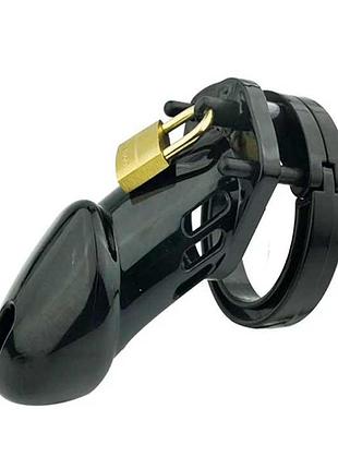 Пояс вірності "cb-6000" пластиковий із замком - чорний - садо-мазо drive