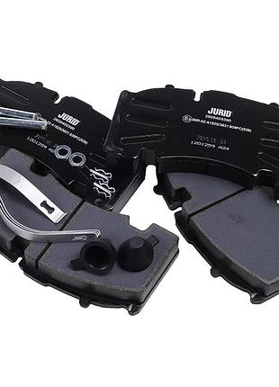 Колодка гальмівна дискового гальма (комплект) wva 29264 (bpw rs-sb 4309t) (вир-во jurid)