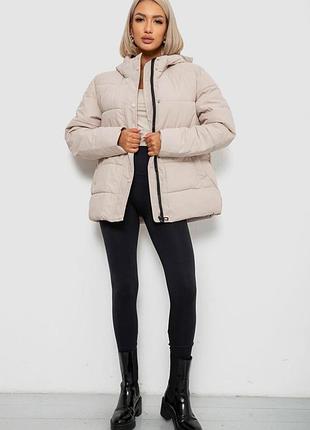 Куртка женская демисезонная, цвет светло-бежевый, 207r004