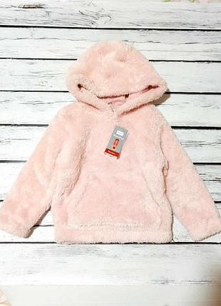 Экстра теплая детская термо кофта худи толстовка травка махра на девочку