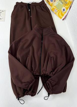 Акционные костюмы трехнитка на флисе