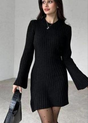 Теплое вязаное платье esmara