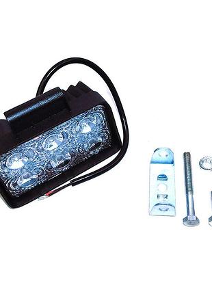 Фара led прямоугольная 18w, 6 ламп, 110*90мм, широкий луч 12/24в (пр-во юбана) (453701046)