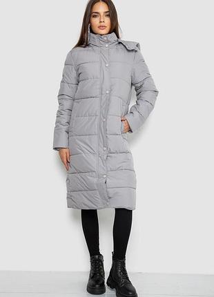 Куртка женская удлиненная, цвет серый, 207r006