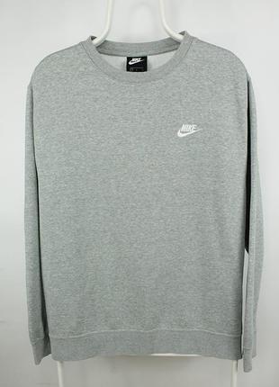 Базовий флісовий світшот nike club fleece sweatshirt gray