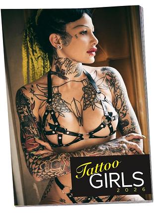 Эротический календарь - pin-up calendar tattoo girls 2026