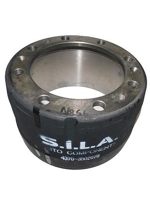 Барабан тормозной маз-4370, 4371, 4570, 4380, 226, 246, 256, 257 задний (пр-во s.i.l.a. ac) (4370-3502070)