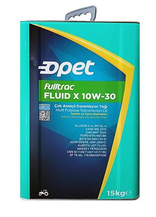 Олива трансмісійна opet fulltrac fluid x 10w-30 utto 18л