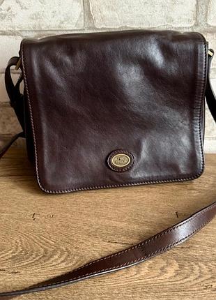 Оригінал! ідеальна шкіряна жіноча сумка крос-боді через плече crossbody bag люкс бренду the bridge,  італія 🇮🇹