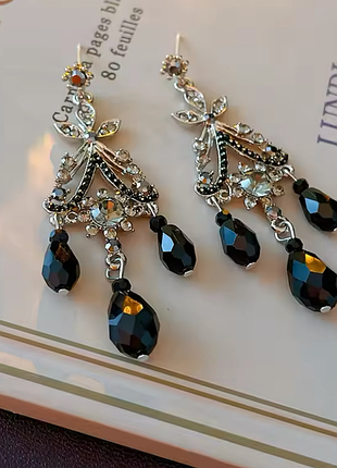 Серьги в фольк стиле камушки