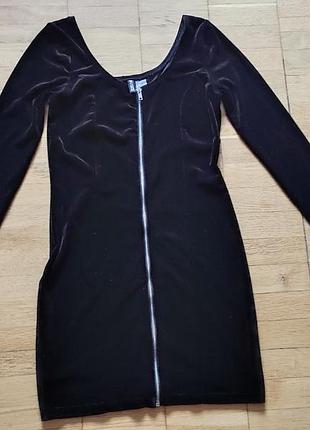 Вечернее платье бархатное коктейльное платье велюровое h&amp;m