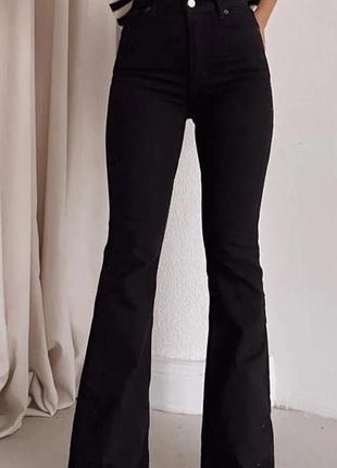 Штани чорні кльош