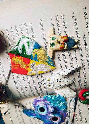 Игрушка на ёлку гарри поттер хогвартс набор из 5 +1 на выбор в подарок ручная работа