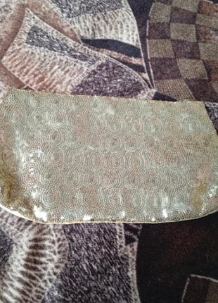 Нарядна сумочка клатч, золото 🎀