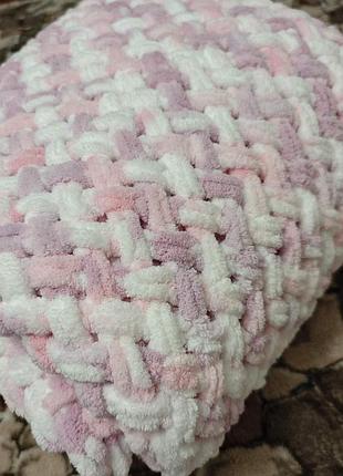 Плюшевый нежный плед с alize puffy (alize puffy fine)