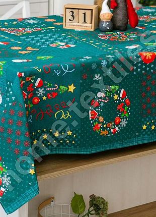 Скатертина новорічна. новорічна лляна скатертина 15 варіантів новорічні скатертини на ваш стіл. яскраві та красиві. льон