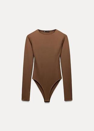 Боді зара з довгим рукавом поліамід